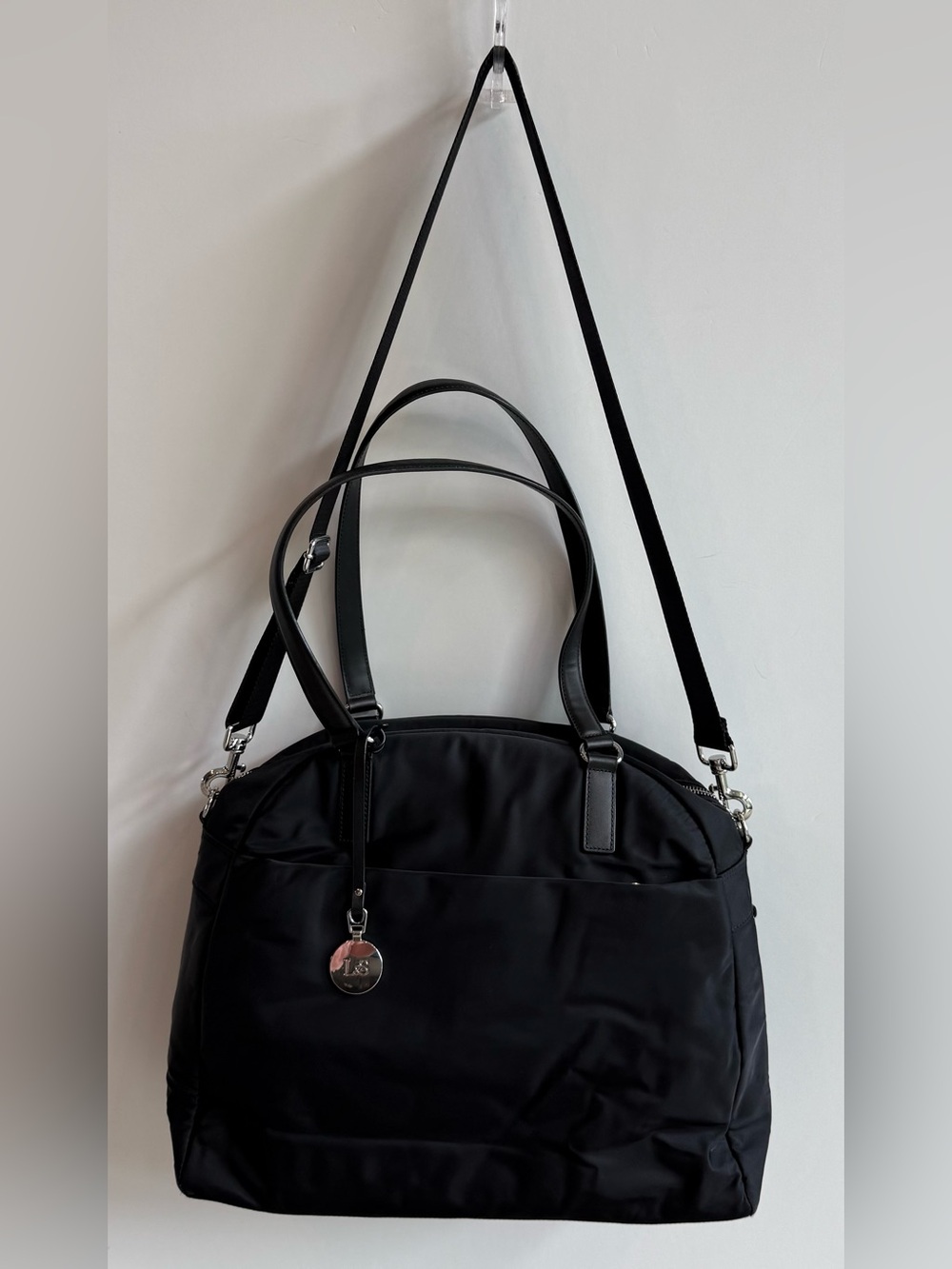 Lo & Sons OG Black Large Tote Shoulder Weekender Travel Laptop Carryon Bag